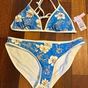 Wild Fable Blue and White Bikini Set